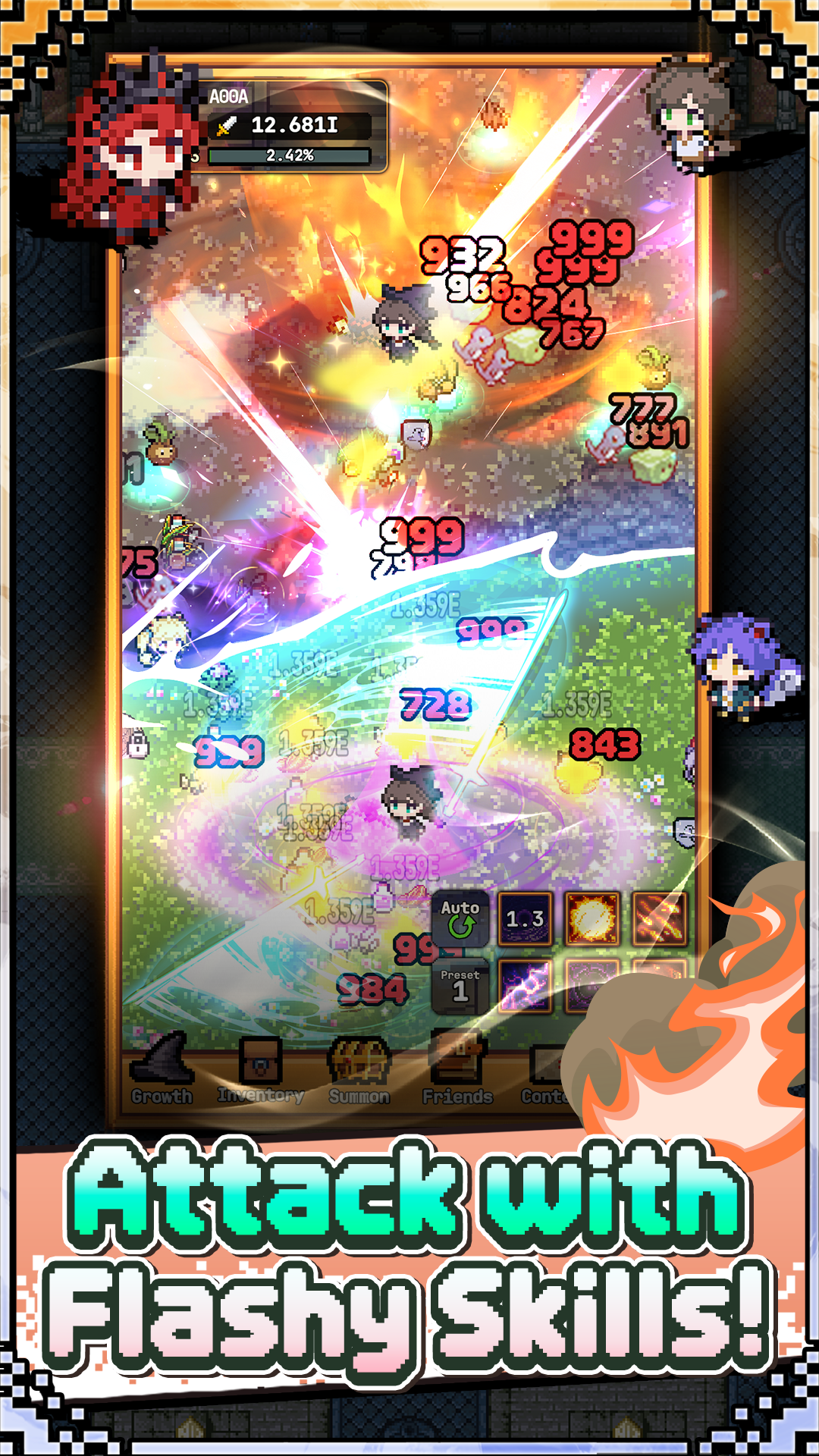 Legend of Witch : Idle RPG 스크린샷