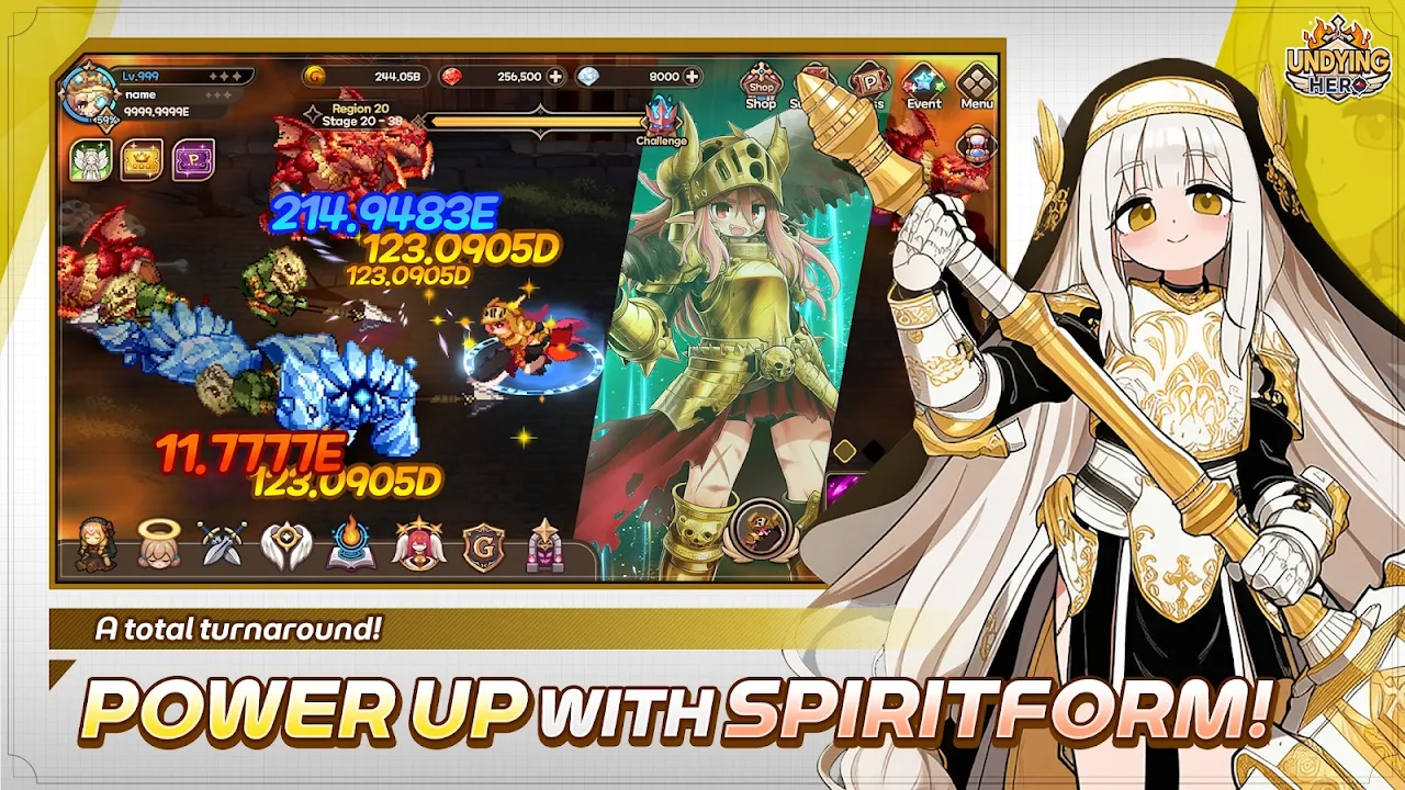 ภาพหน้าจอของ Undying Hero: Idle RPG