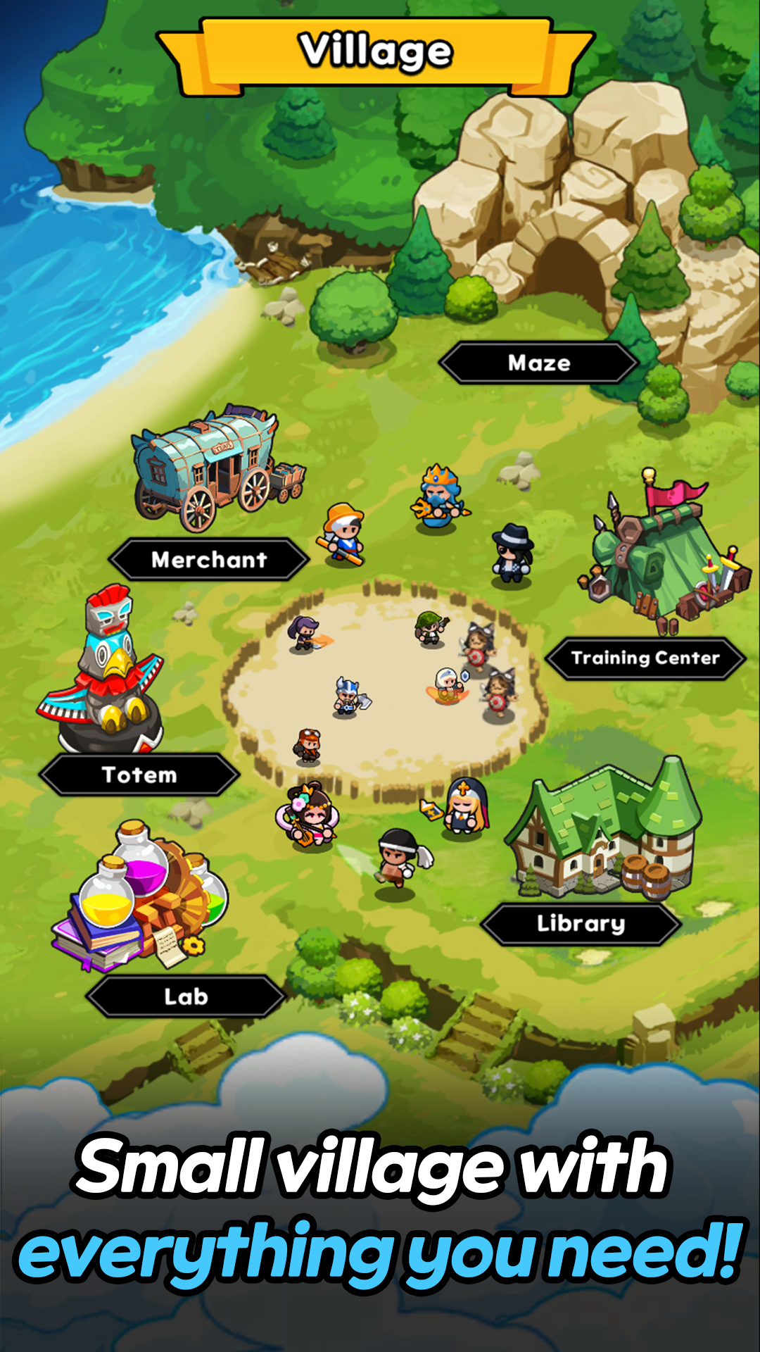 ภาพหน้าจอของ Rumble Legion: Pocket Heroes