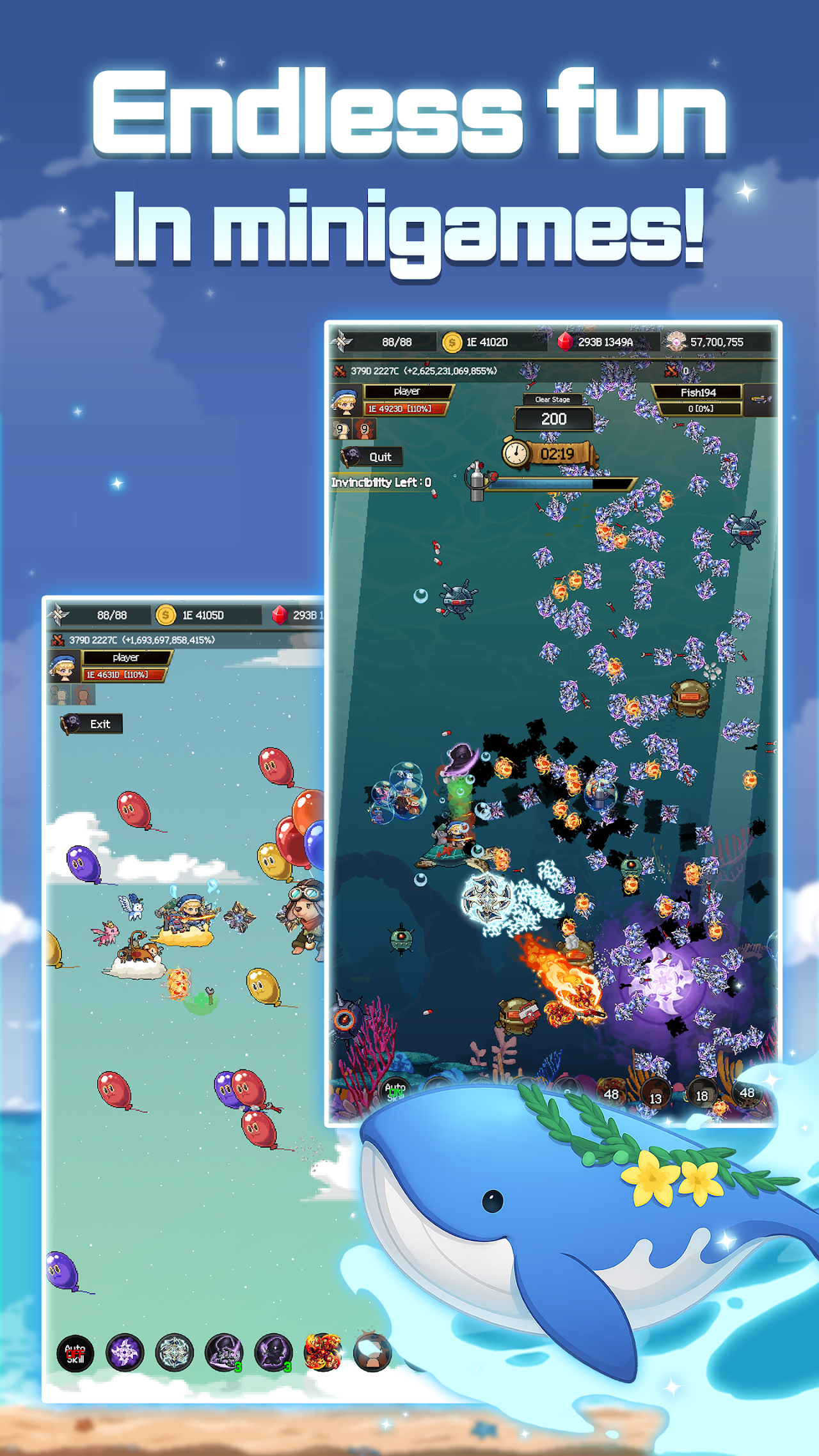 ภาพหน้าจอของ Merge Ninja Star 2