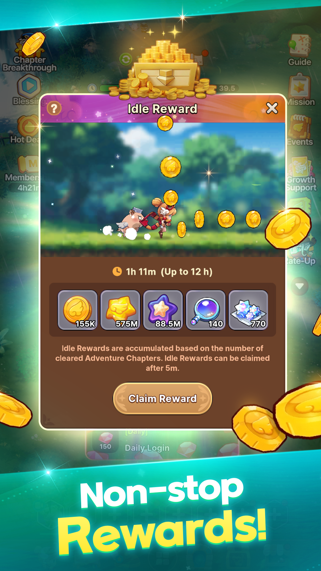 Ảnh chụp màn hình của Gale Knights Idle RPG