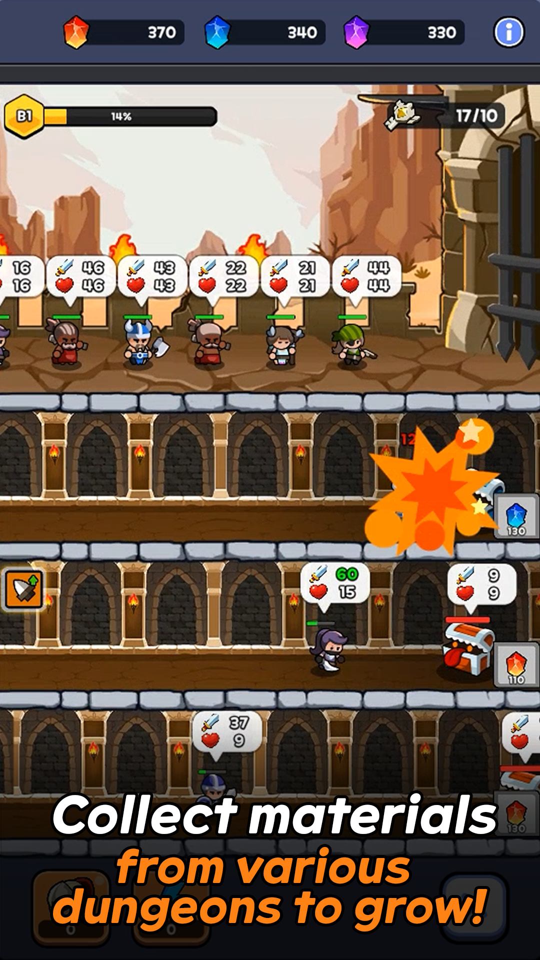 ภาพหน้าจอของ Rumble Legion: Pocket Heroes