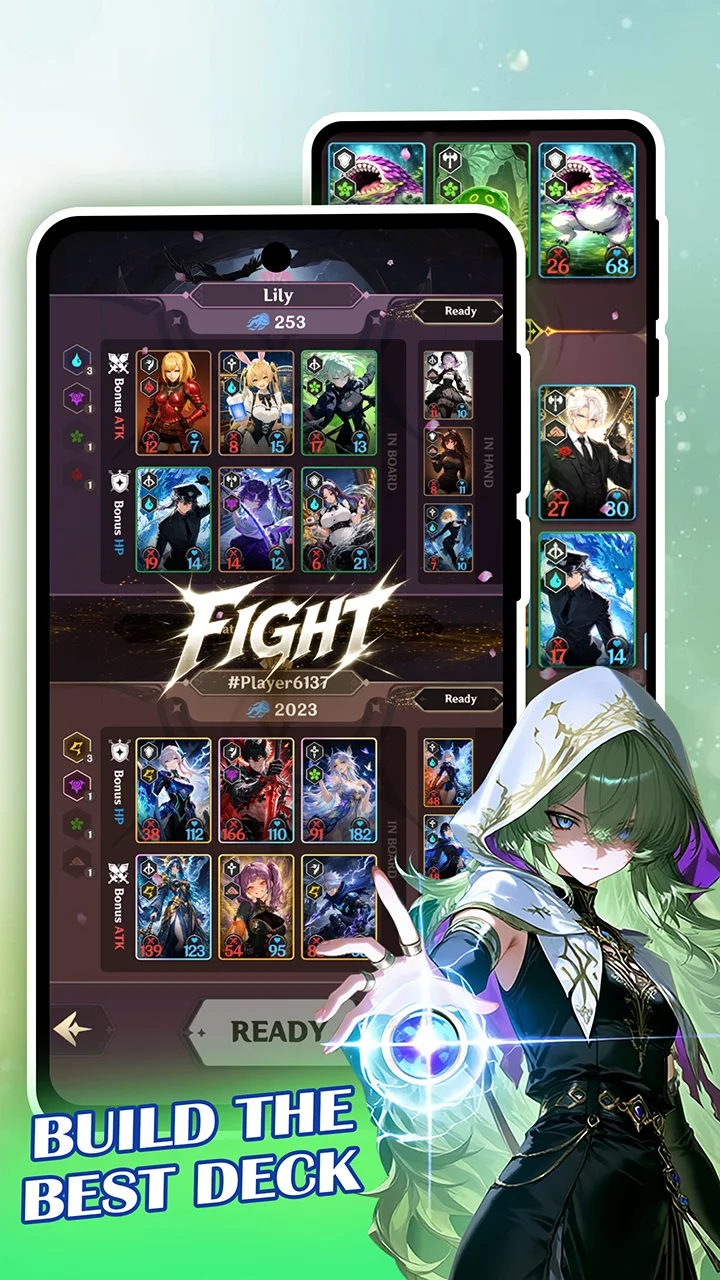 ภาพหน้าจอของ Deck Battle: Anime TCG