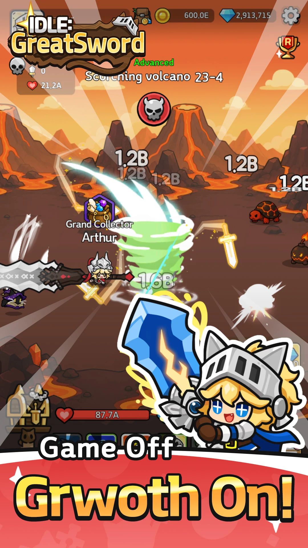 ภาพหน้าจอของ Great Sword (대검키우기)