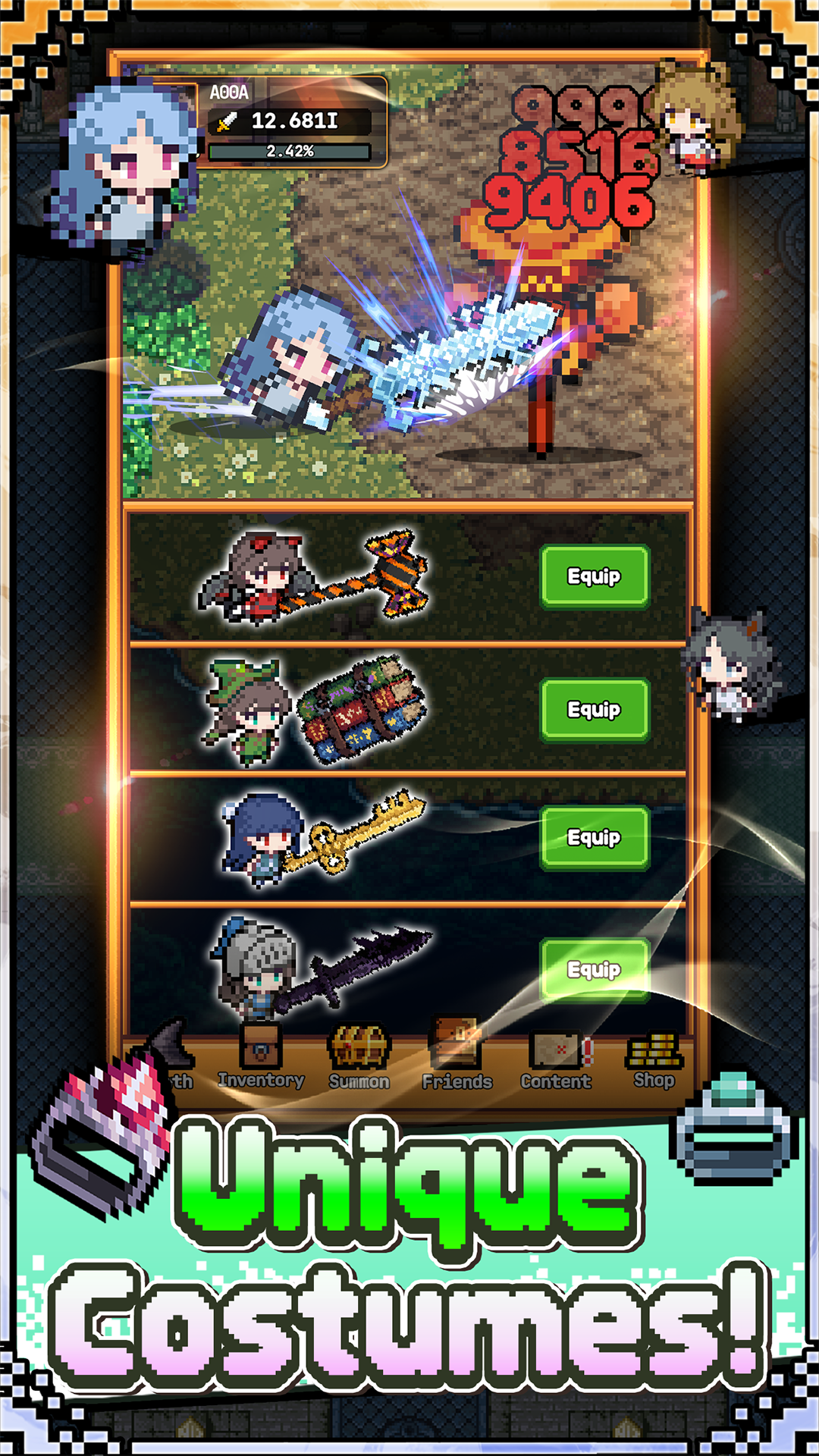 Legend of Witch : Idle RPG 스크린샷