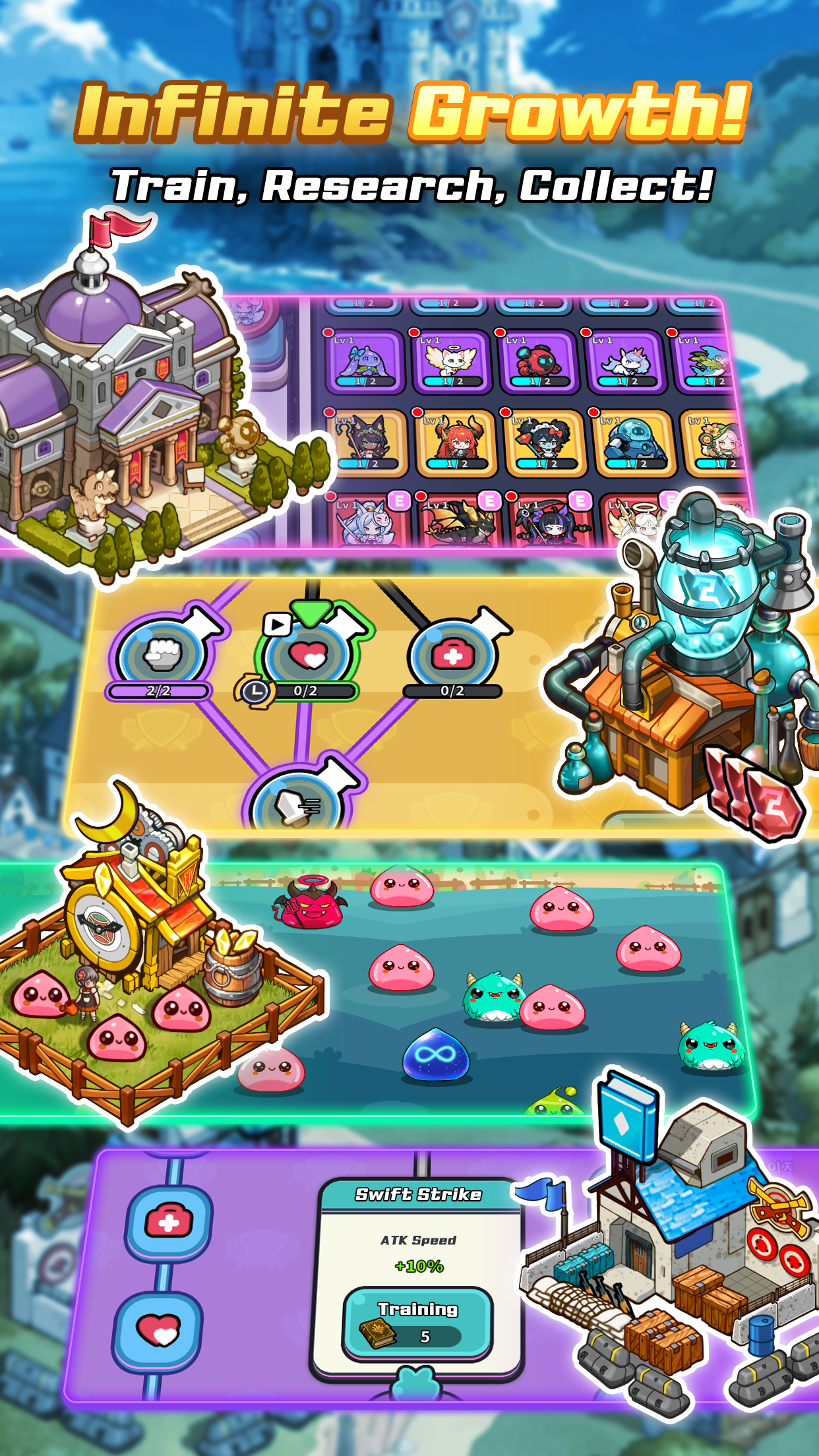Isekai Reset! (여고생과 리셋중! - 로그라이크 x 방치형 RPG) screenshot
