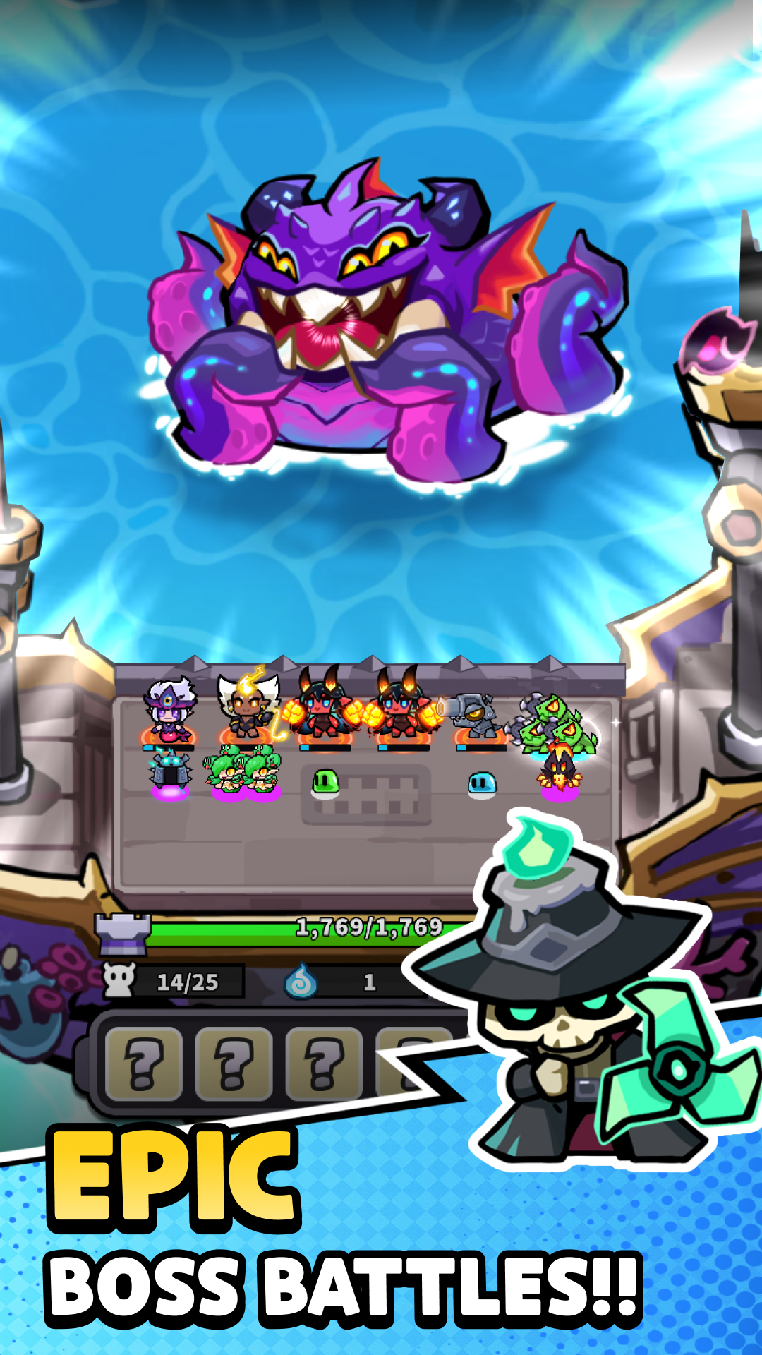 Ảnh chụp màn hình của Hell Rush: Merge Defense TD