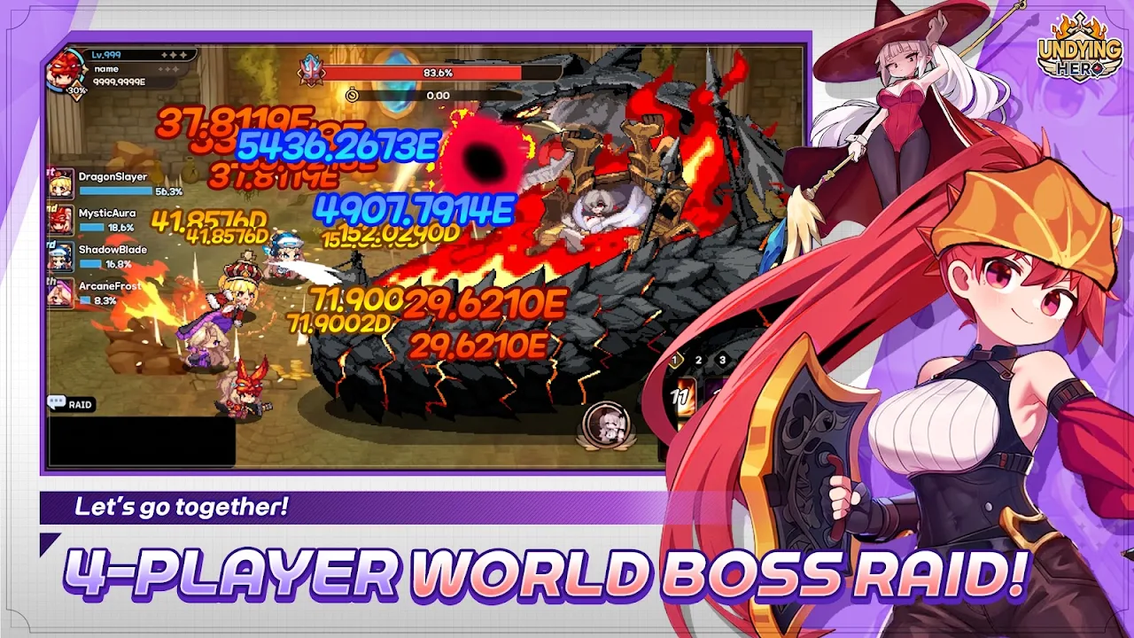 ภาพหน้าจอของ Undying Hero: Idle RPG