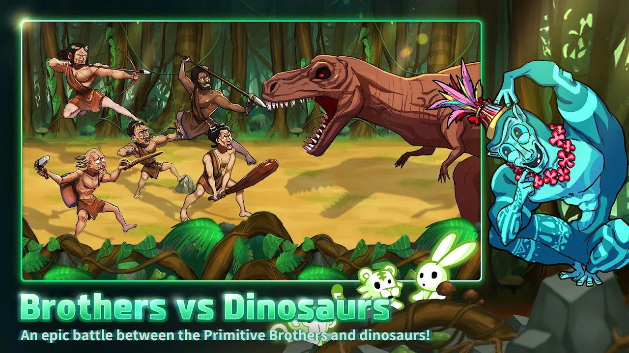 Primitive Brothers : Idle Game 스크린샷