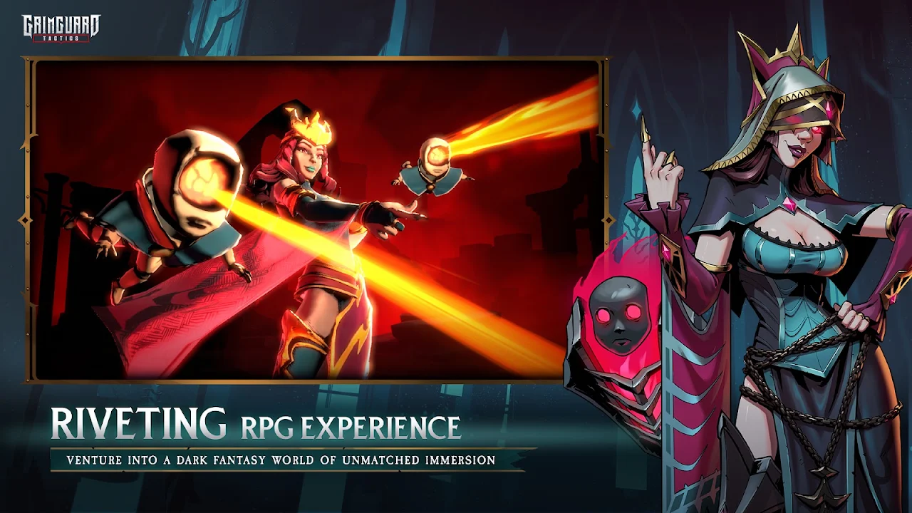 ภาพหน้าจอของ Grimguard Tactics: Fantasy RPG