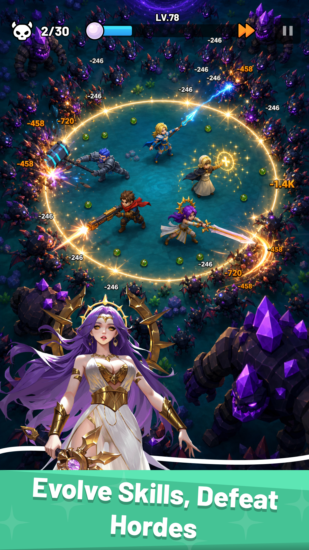 ภาพหน้าจอของ Deep Hole - Abyss Survivor