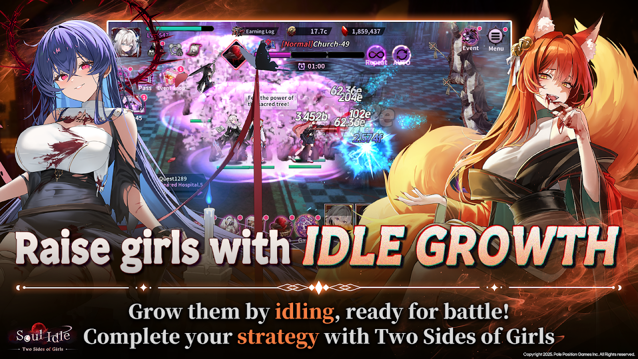 Soul Idle : Two Sides of Girls (영혼 키우기 : 두 얼굴의 소녀들) screenshot