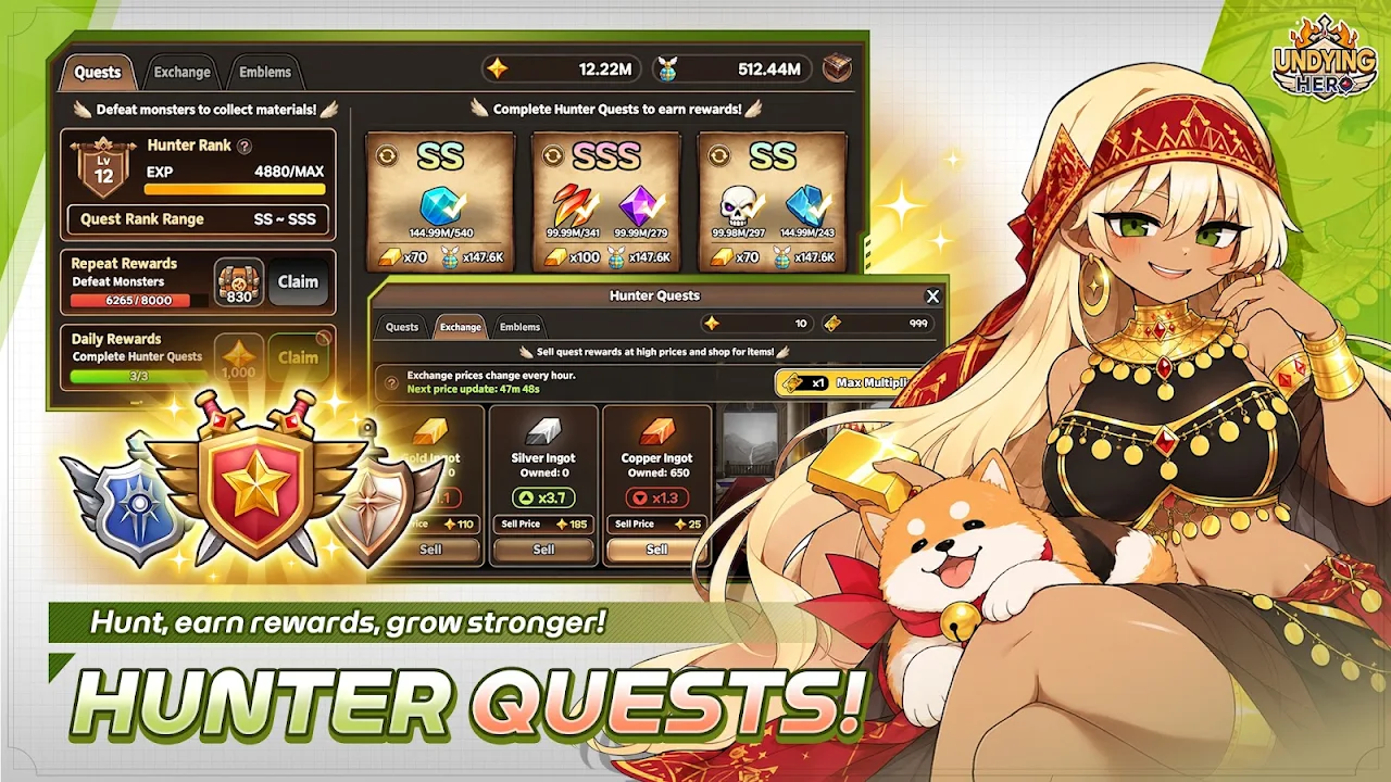 ภาพหน้าจอของ Undying Hero: Idle RPG