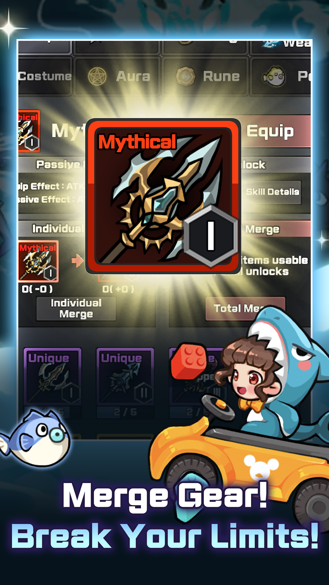 Ảnh chụp màn hình của Raising Poseidon: Idle RPG