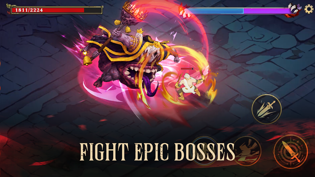 Ảnh chụp màn hình của God Rivals: RPG Roguelike