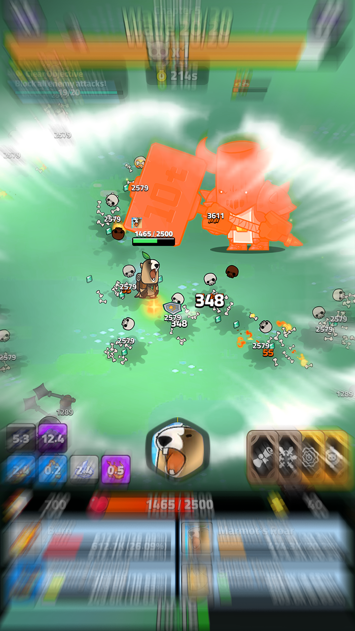 Marmot Survivor : Roguelike 스크린샷