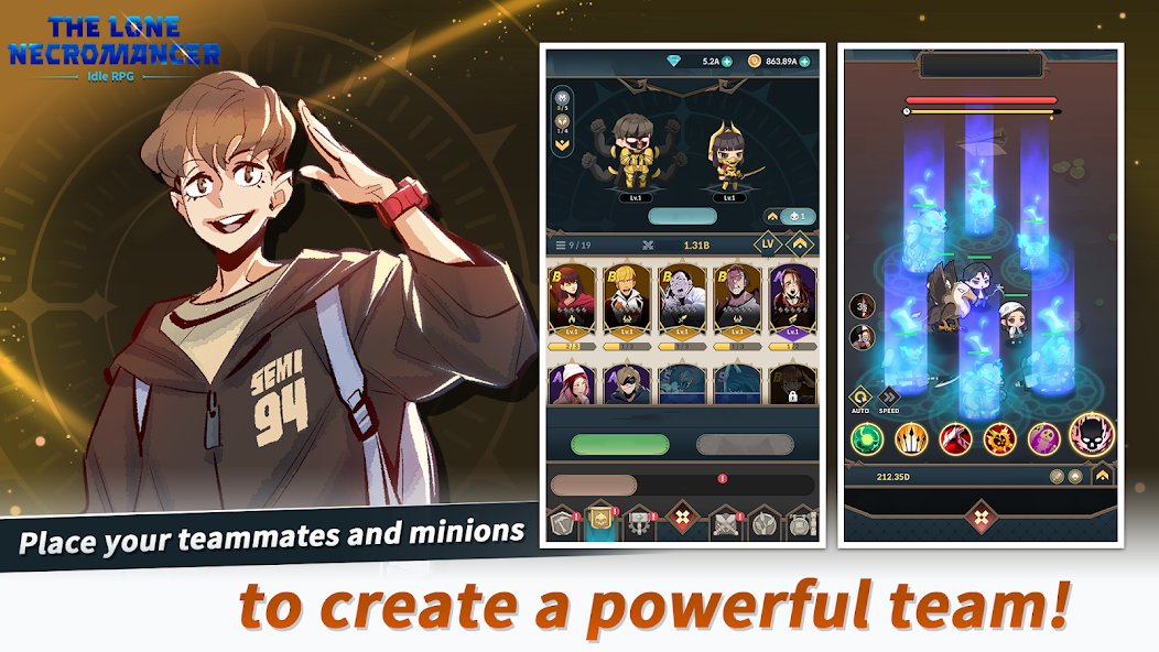 Lone Necromancer: Idle RPG screenshot