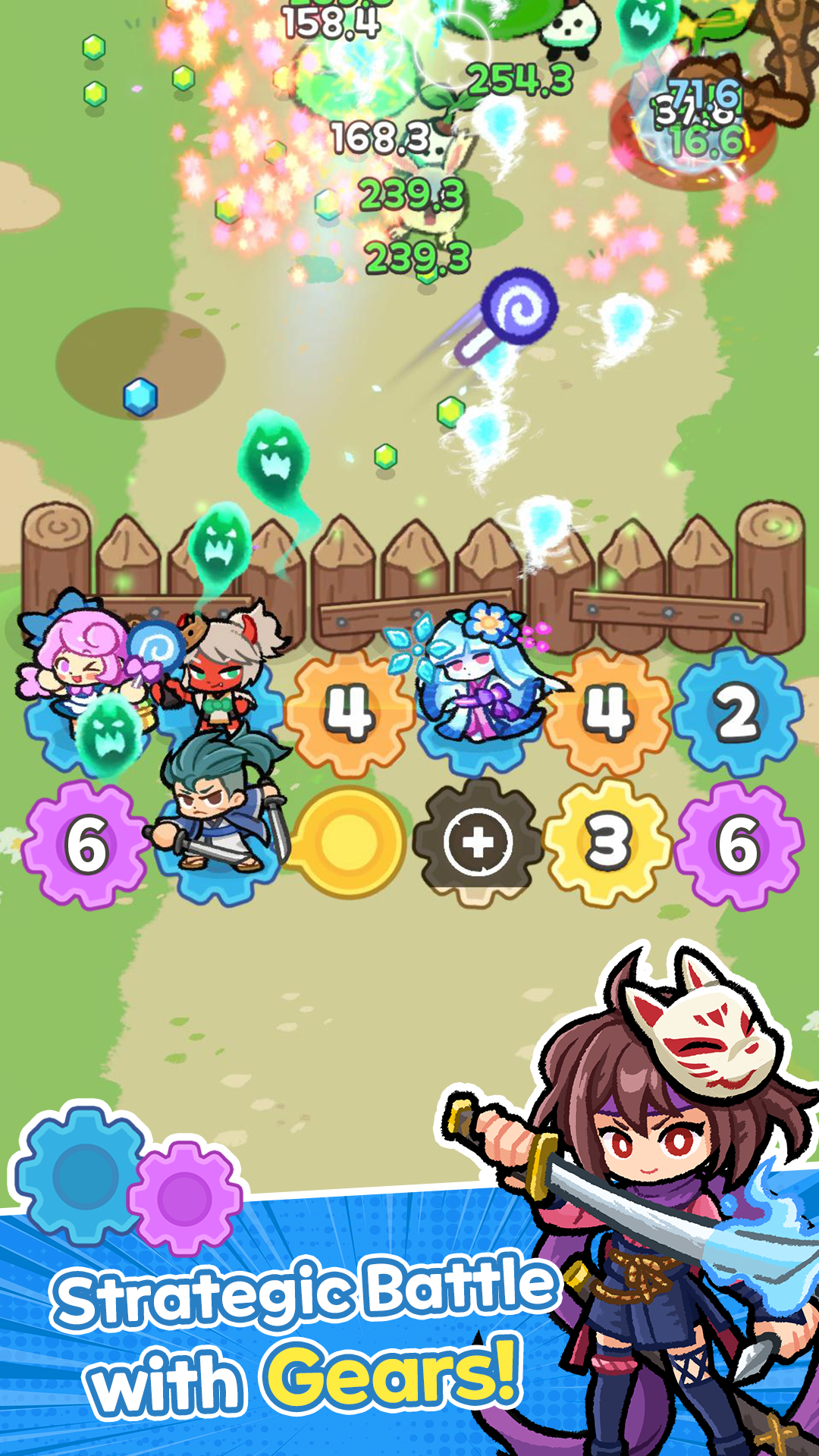 ภาพหน้าจอของ Gear Heroes : Magic Defense