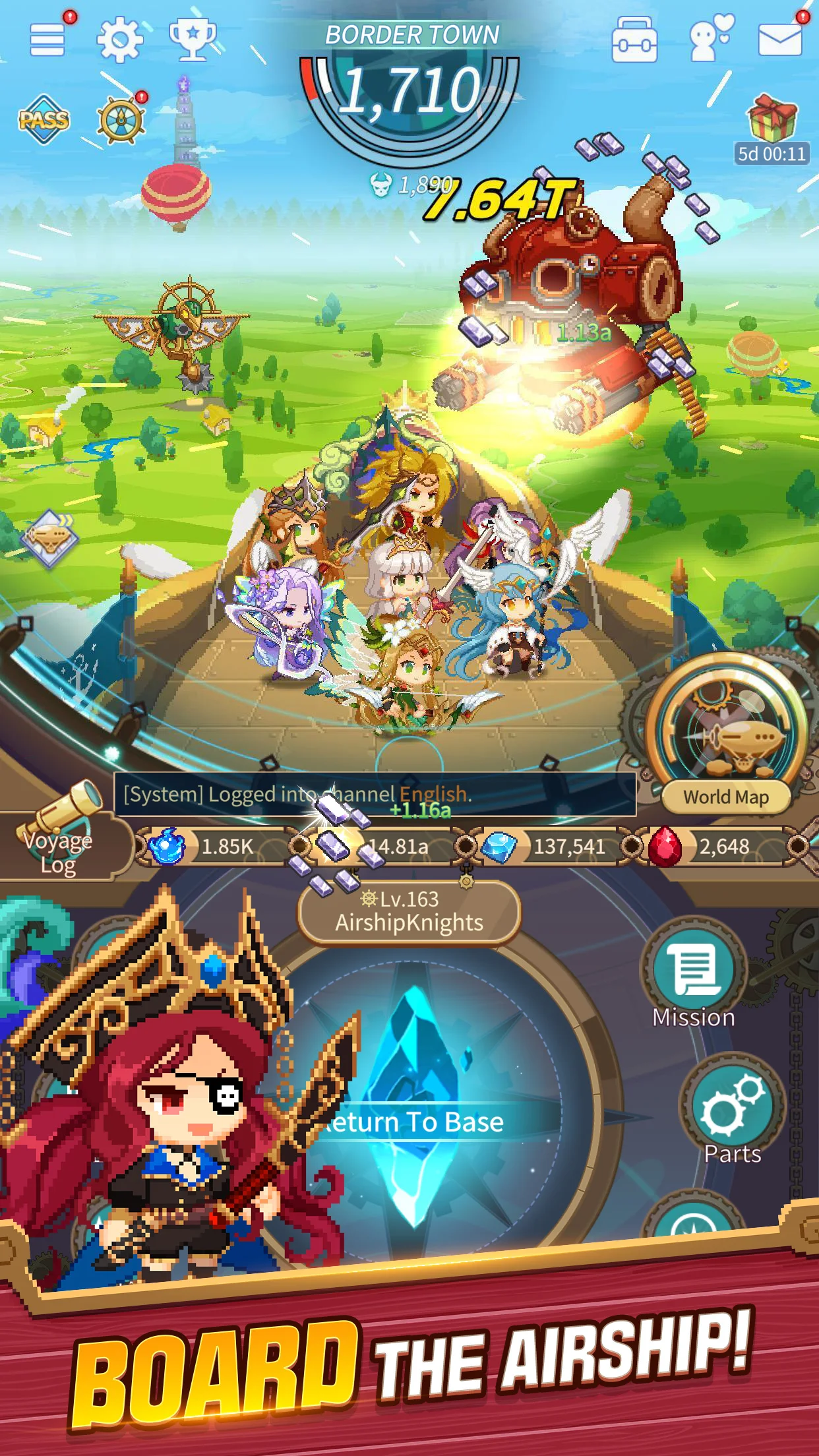 Ảnh chụp màn hình của Airship Knights: Zero