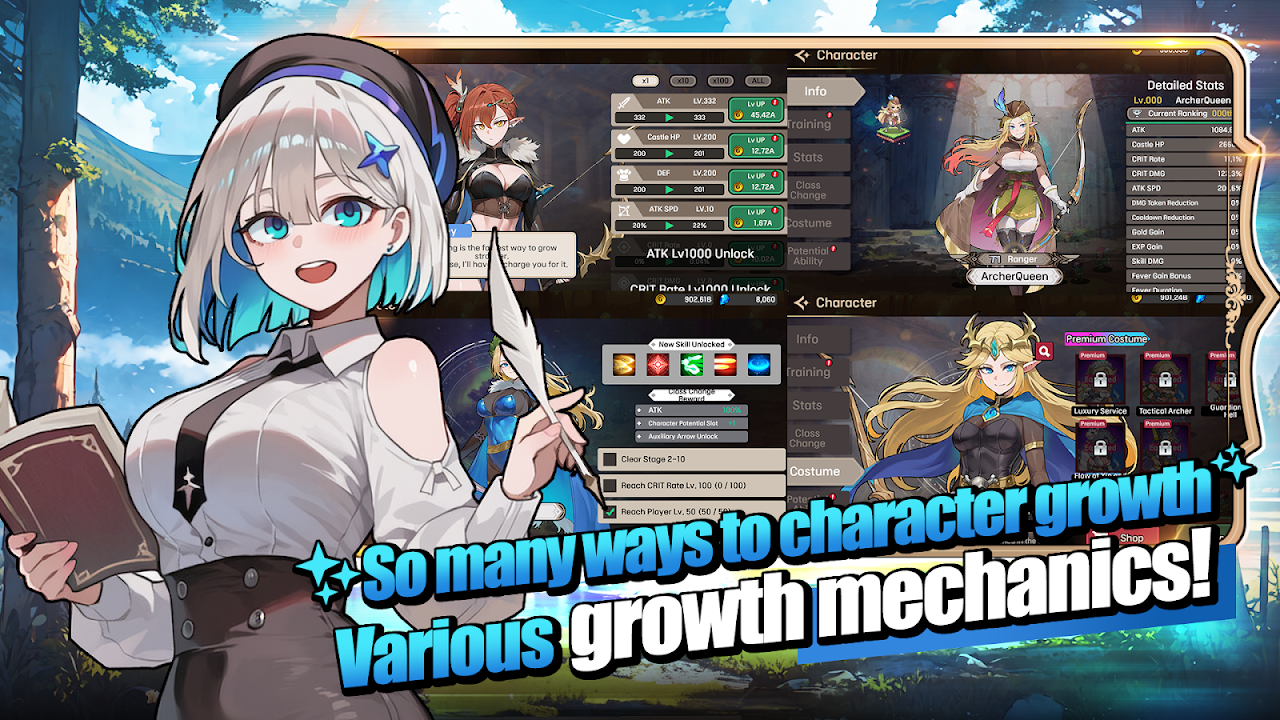 ภาพหน้าจอของ Archer Castle : AFK Idle RPG