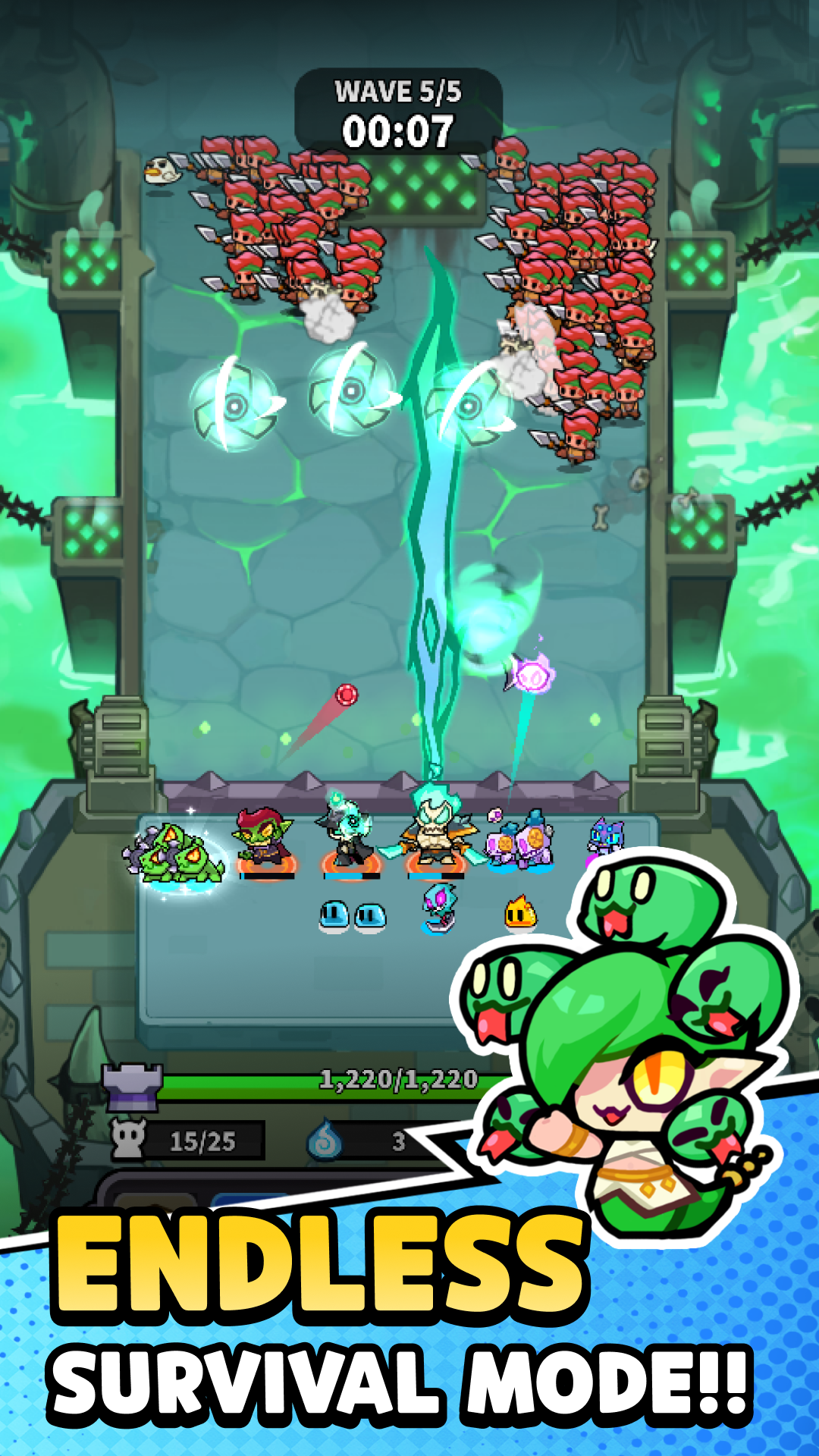 Ảnh chụp màn hình của Hell Rush: Merge Defense TD