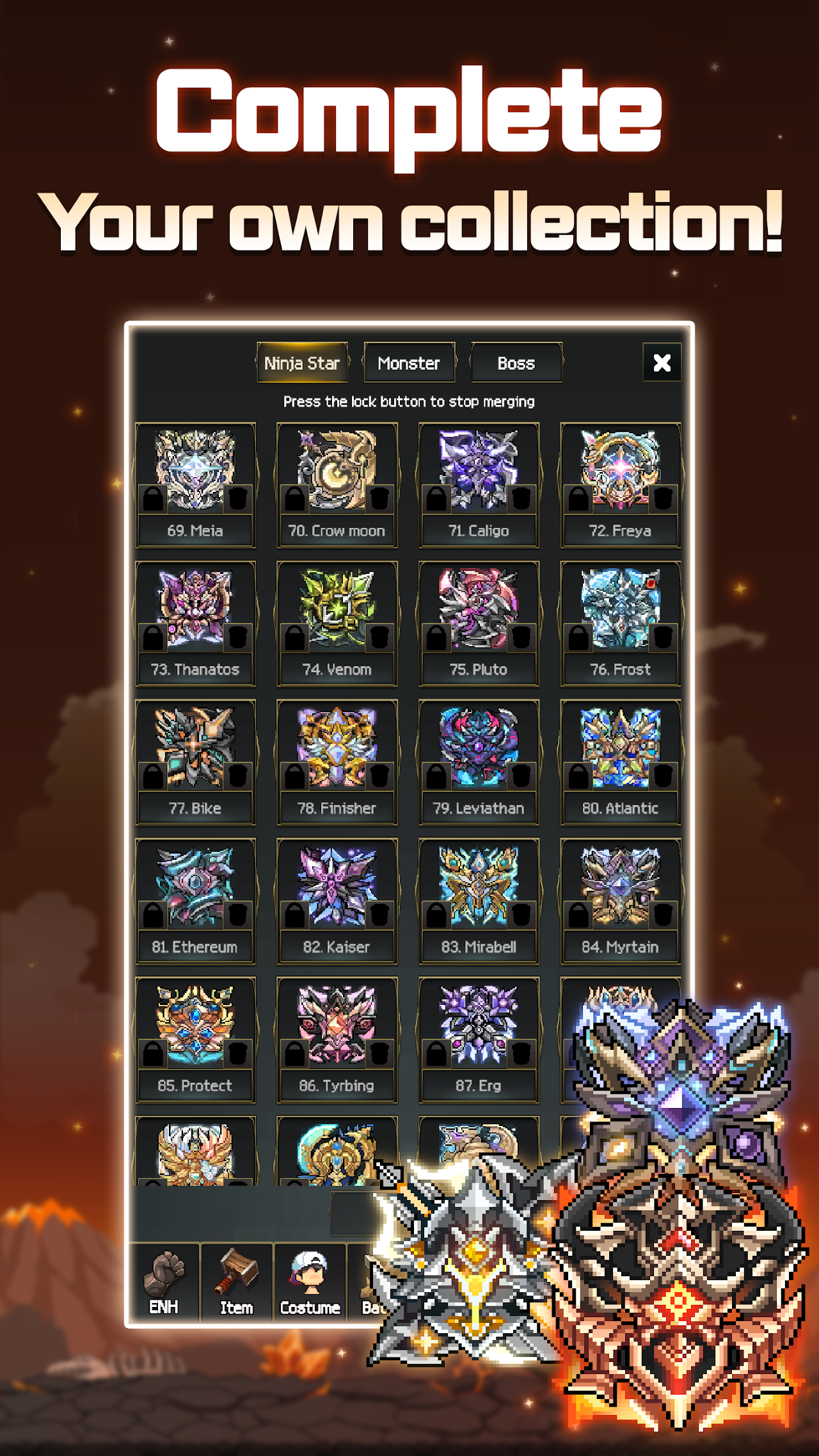 ภาพหน้าจอของ Merge Ninja Star 2