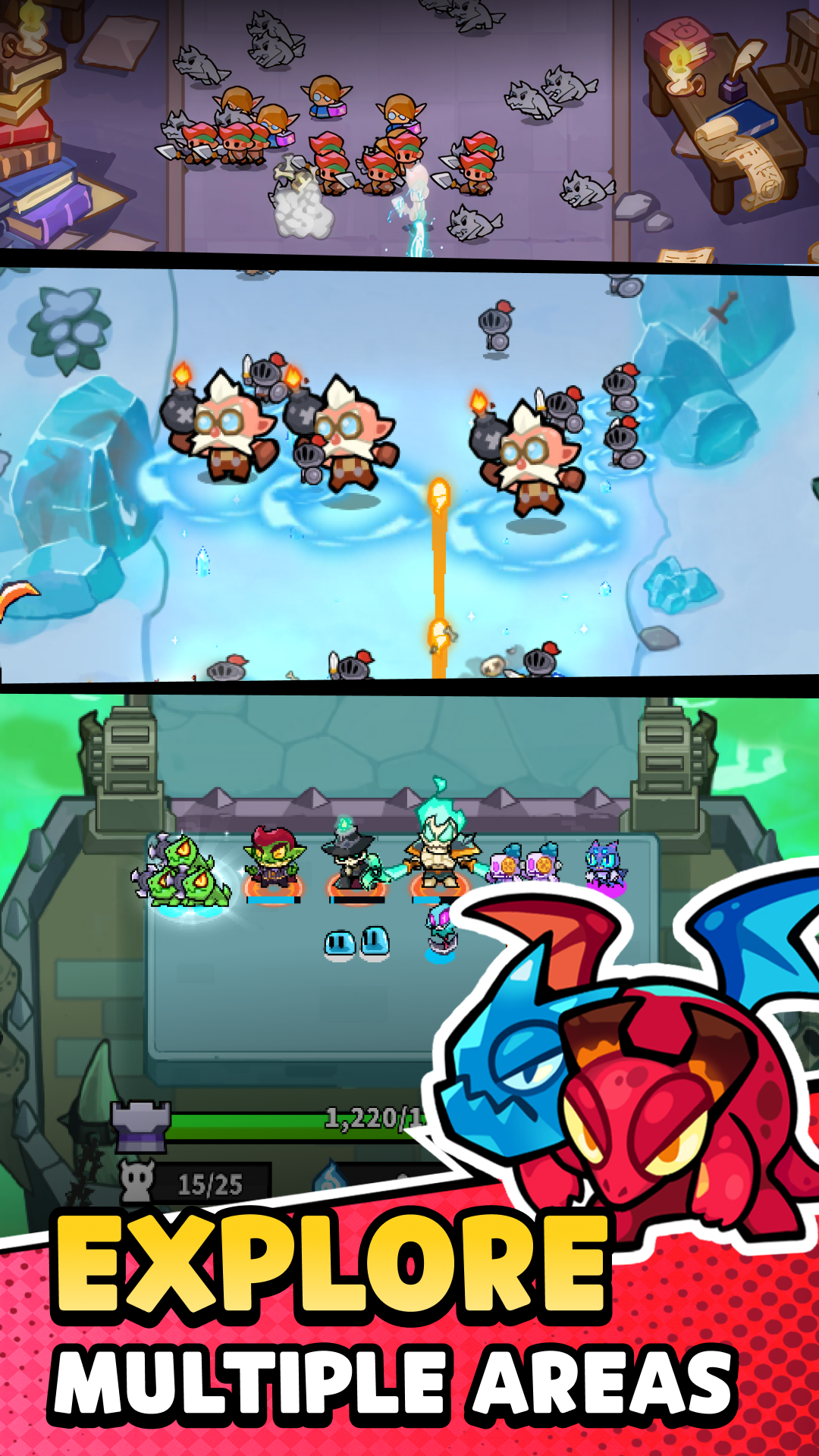 Ảnh chụp màn hình của Hell Rush: Merge Defense TD