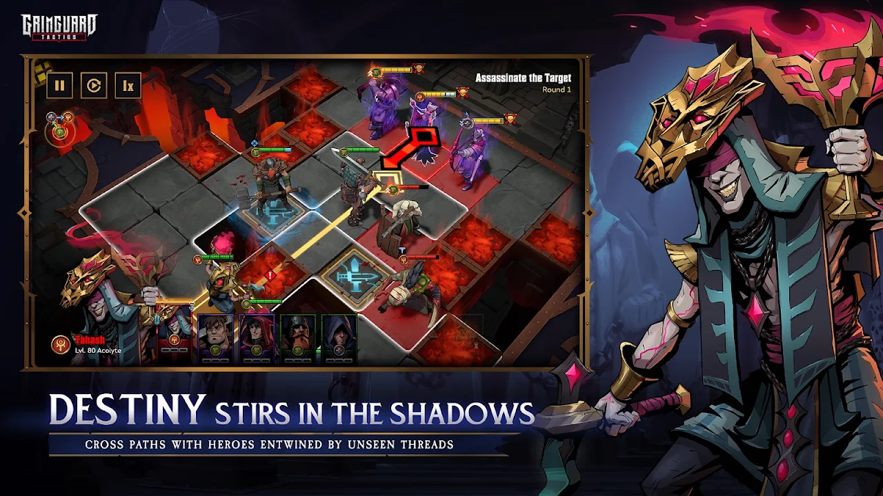 ภาพหน้าจอของ Grimguard Tactics: Fantasy RPG