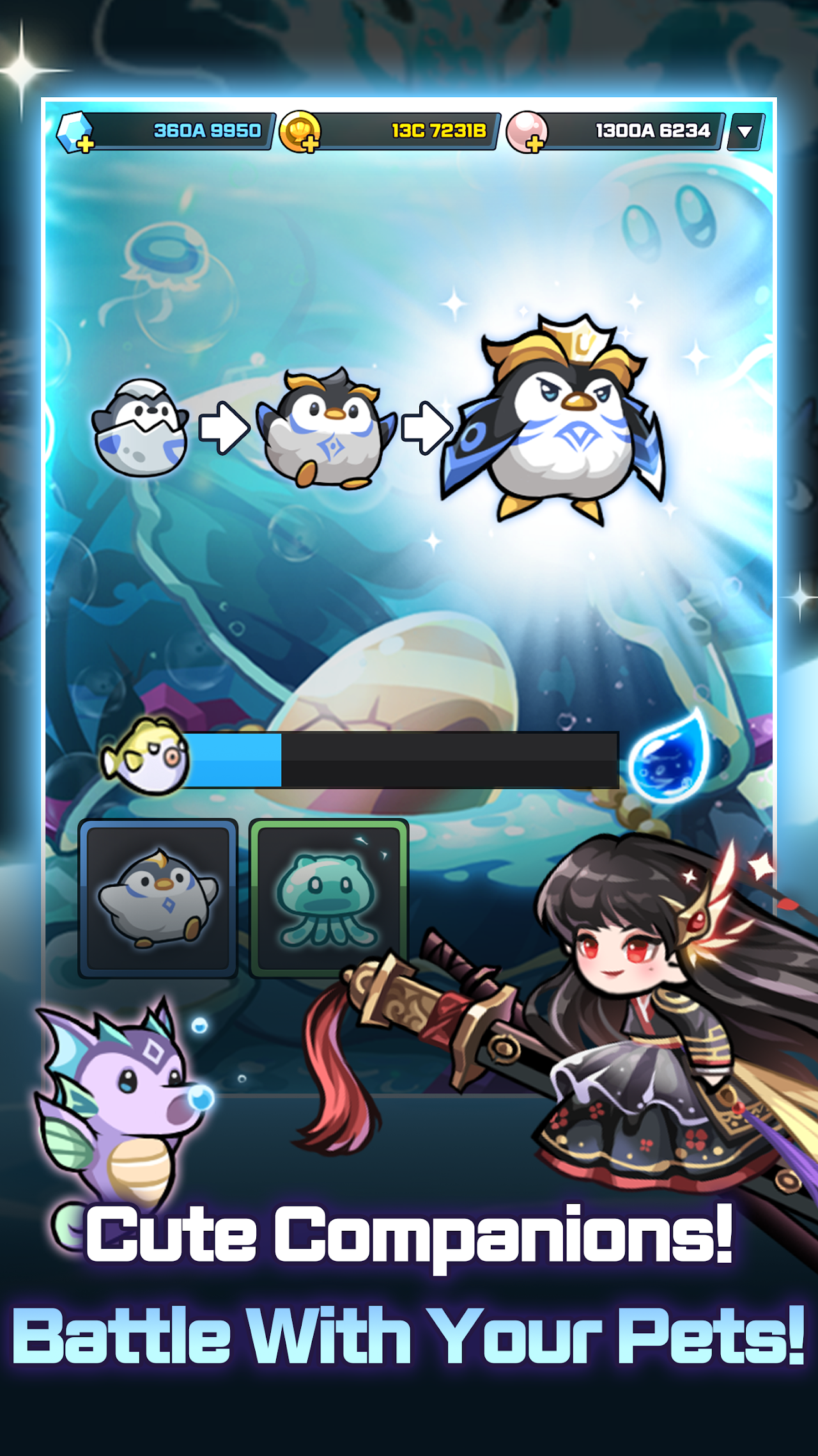 Ảnh chụp màn hình của Raising Poseidon: Idle RPG