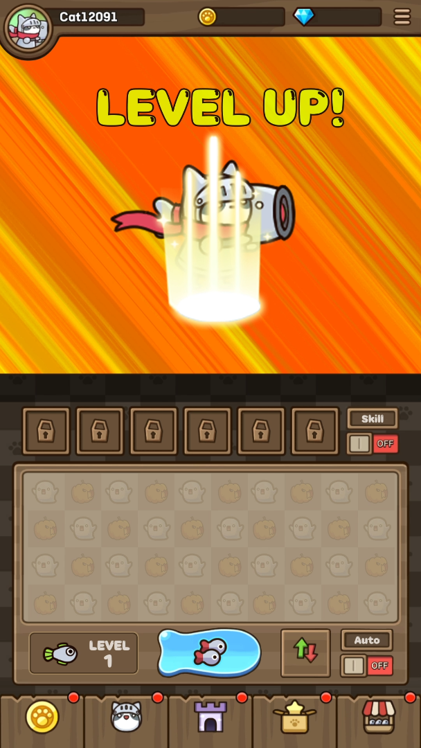 Ảnh chụp màn hình của  Cat Hero : Idle RPG