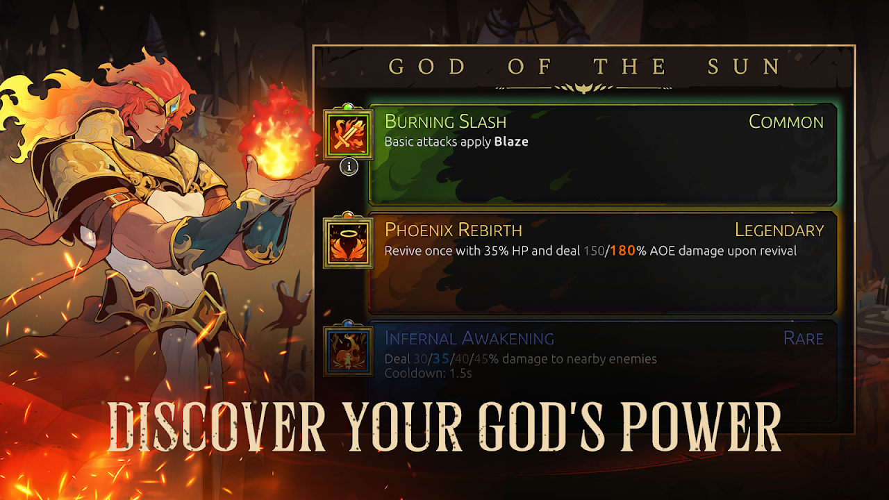 Ảnh chụp màn hình của God Rivals: RPG Roguelike