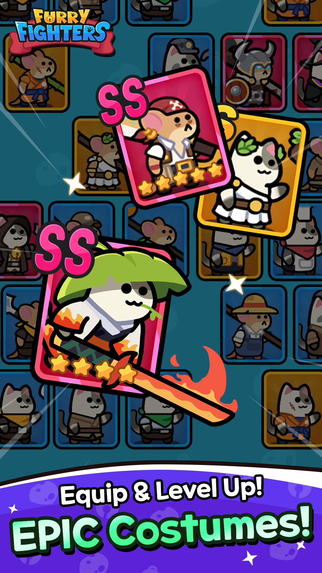 ภาพหน้าจอของ Furry Fighters : Idle RPG