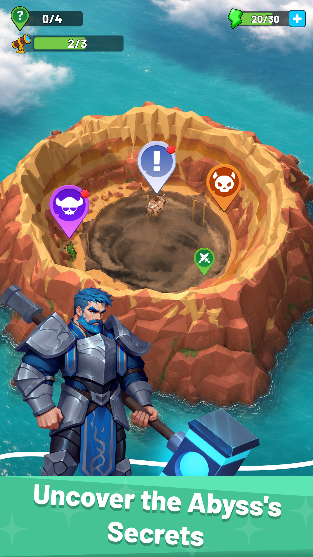 ภาพหน้าจอของ Deep Hole - Abyss Survivor