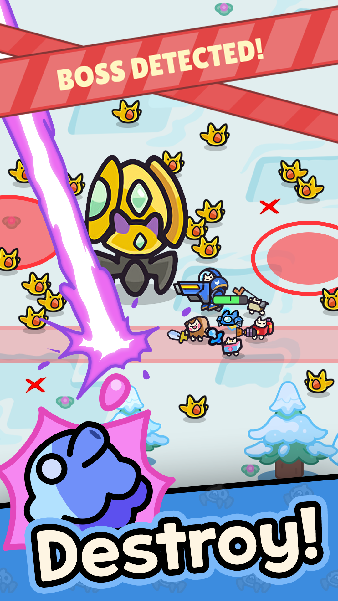 ภาพหน้าจอของ Tiny Cat Assemble: Survivors