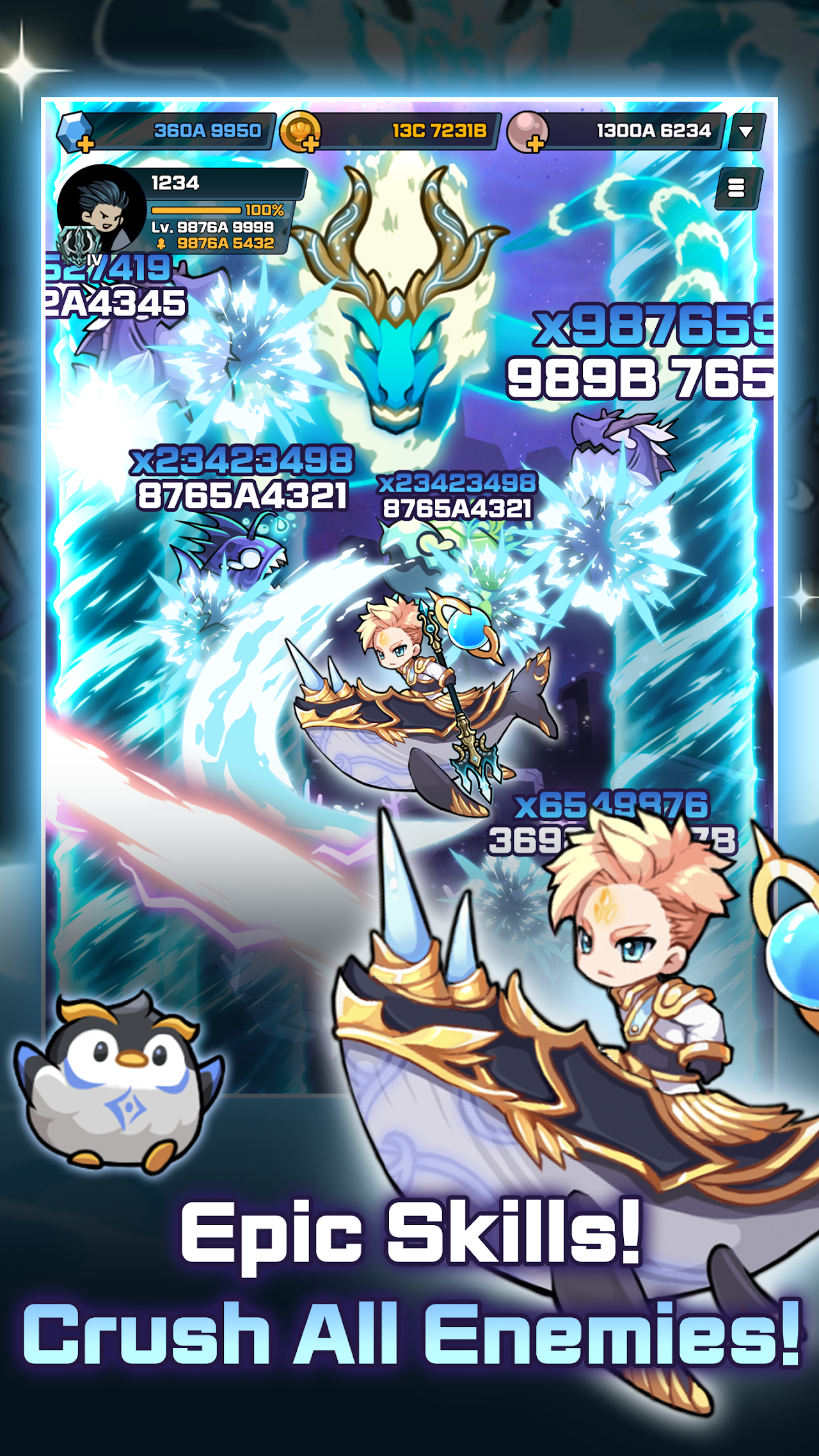 Ảnh chụp màn hình của Raising Poseidon: Idle RPG