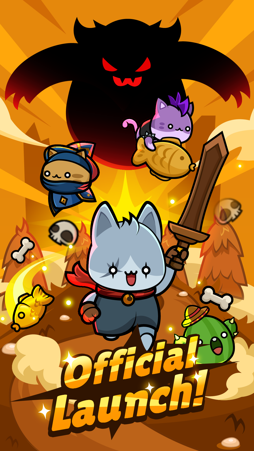 ภาพหน้าจอของ Meow Knights : Idle RPG