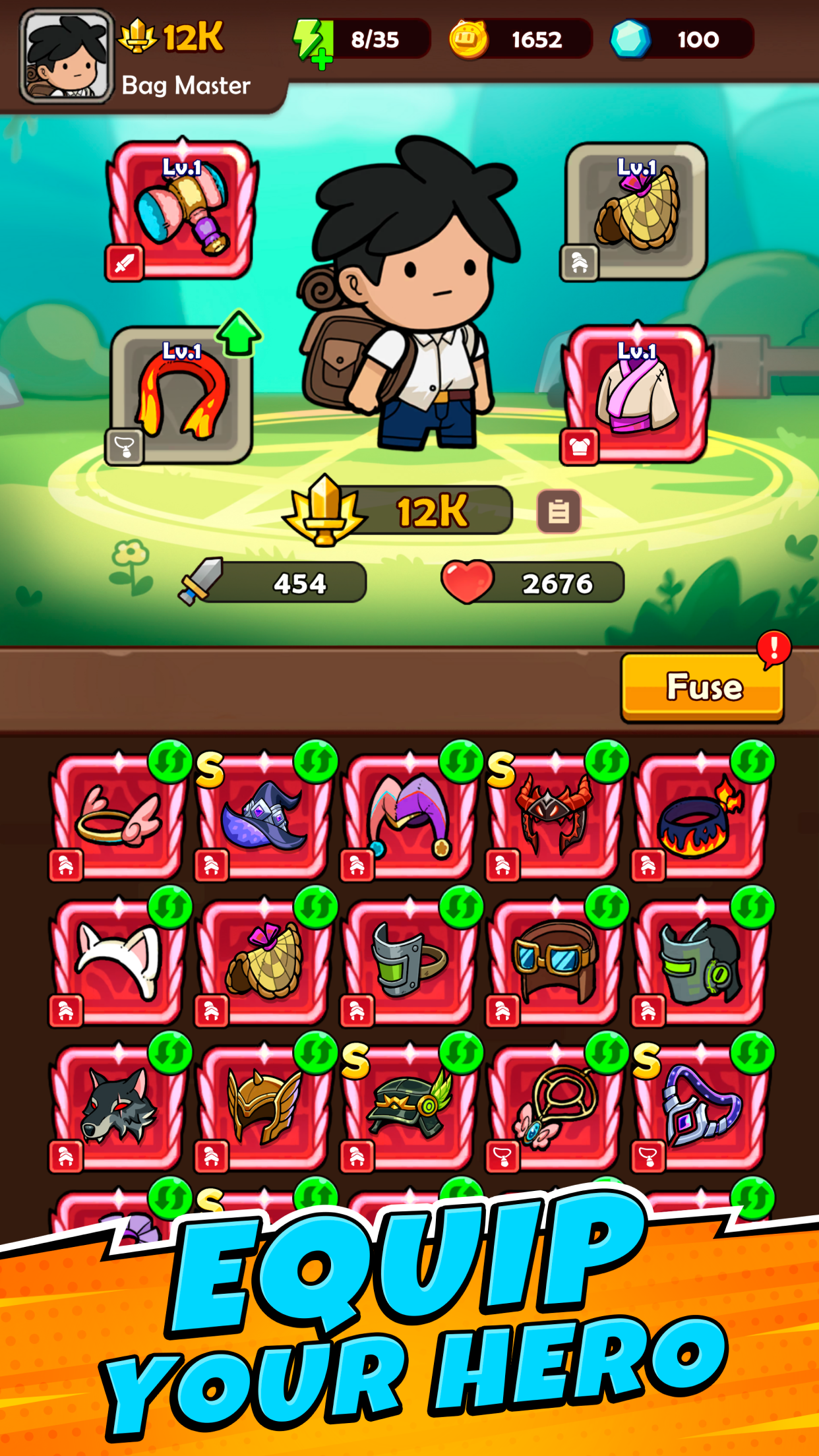 ภาพหน้าจอของ BagMaster Isekai – Bag Battle