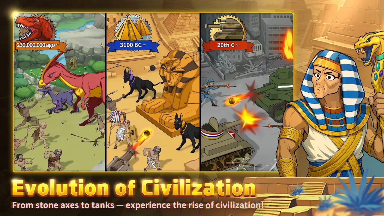 Primitive Brothers : Idle Game screenshot