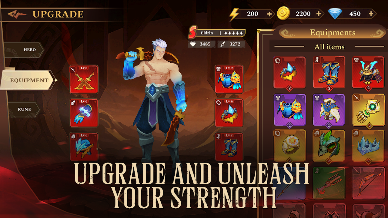 Ảnh chụp màn hình của God Rivals: RPG Roguelike