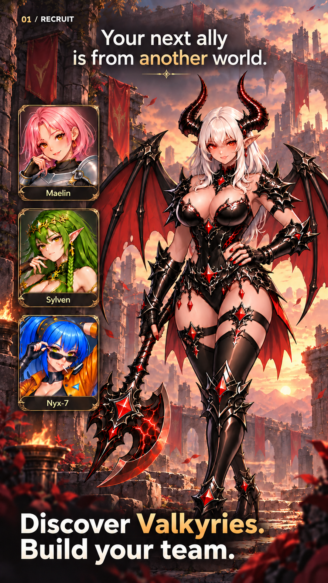 Valkyria Nexus Battle 스크린샷