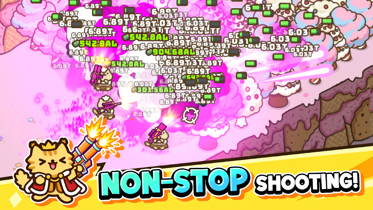 Idle Cat Gunner: Shooter RPG screenshot